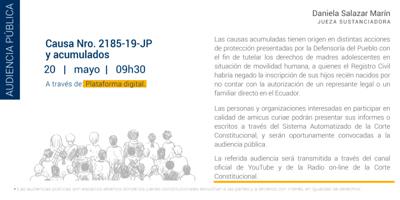 Audiencia Pública Caso Nro. 2185-19-JP