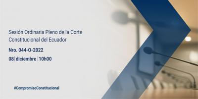 Sesión ordinaria Nro. 044-O-2022