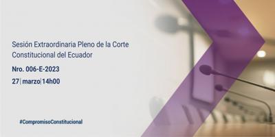 Sesión Extraordinaria del Pleno Nro. 006-E-2023