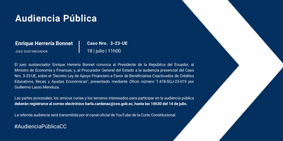 Audiencia Pública presencial 3-23-UE